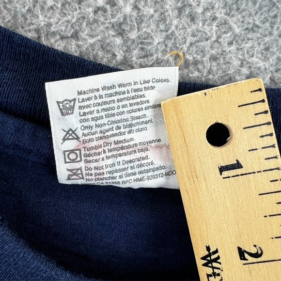 Vintage 90s Cape Cod MA Light House Graphic T-Shirt Navy Adult Large Hanes USA - Picture 12 of 14